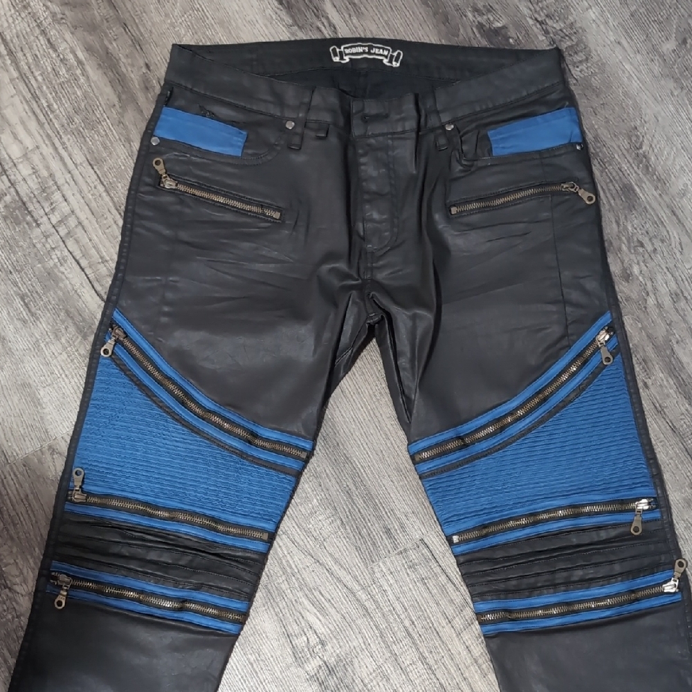 Robin's Jean Black Biker Pants 34X34